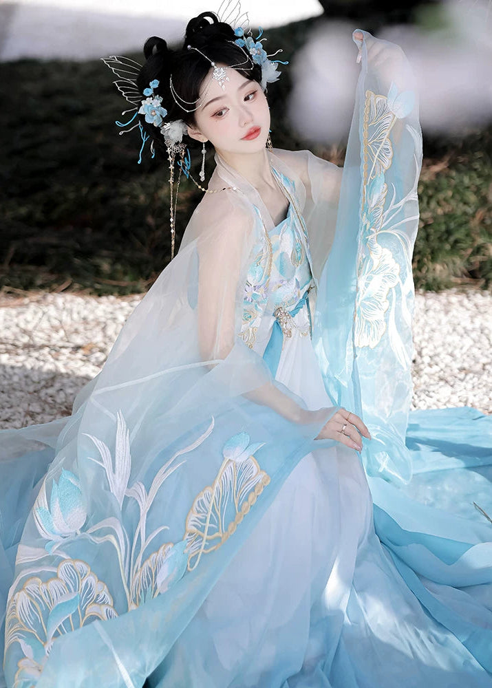 Dream Feather | 3-Piece Embroidered Hanfu (醉芙蓉)