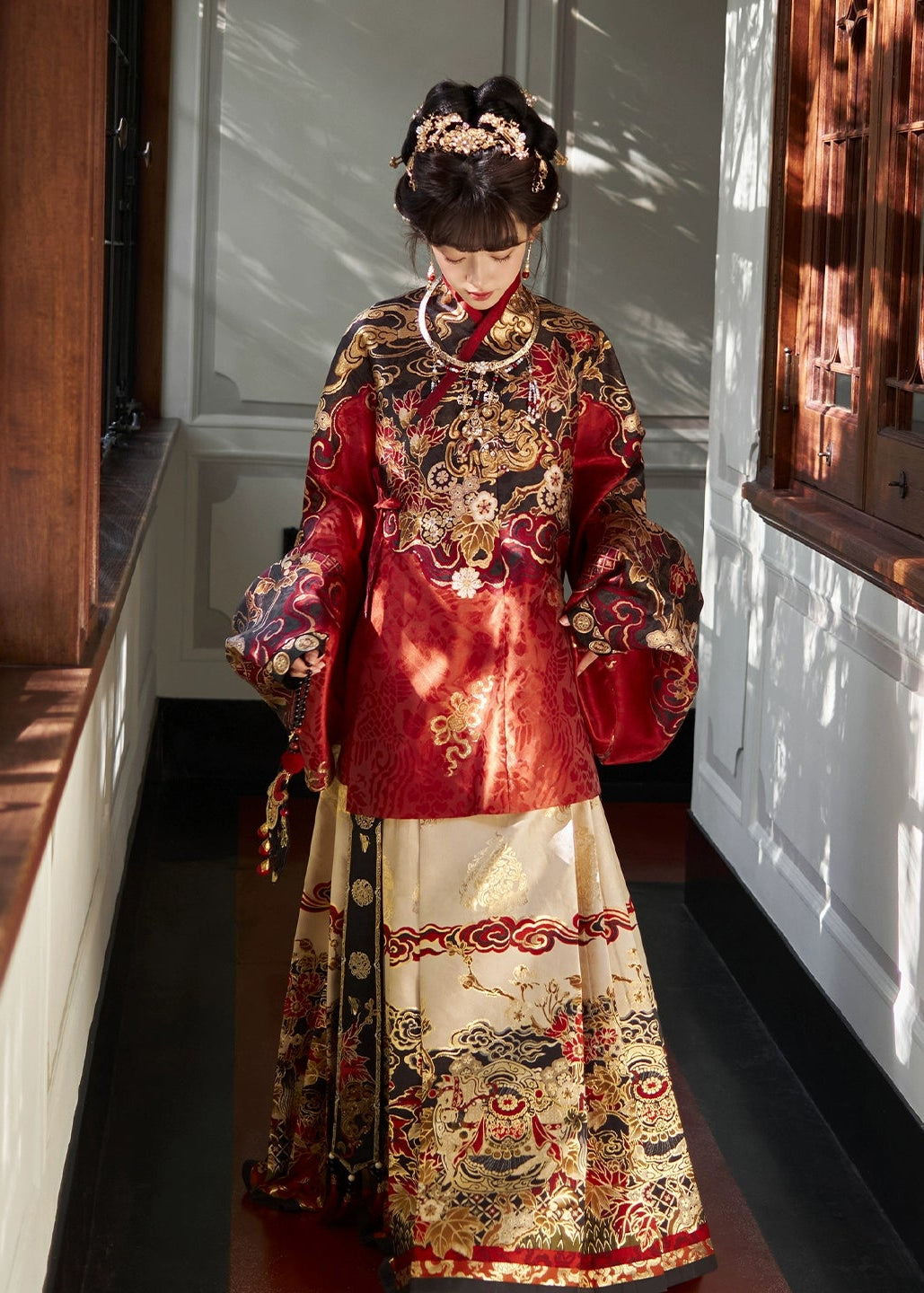 Serpiente espiritual | 4 piezas 2025 Año Nuevo Ming Hanfu (灵蛇守岁)