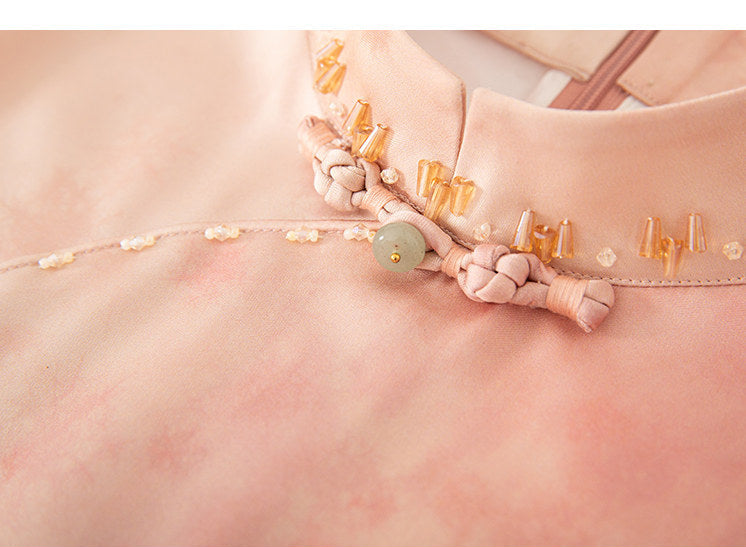 Mountain Shadow | Purple Gradient Modern Qipao (岫影)