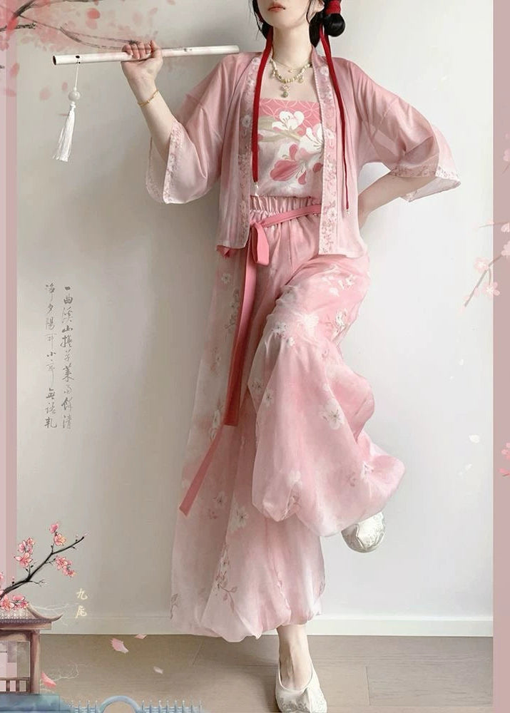 Pink Bubbles | 3-Piece Plus Pants Set (粉红泡泡)