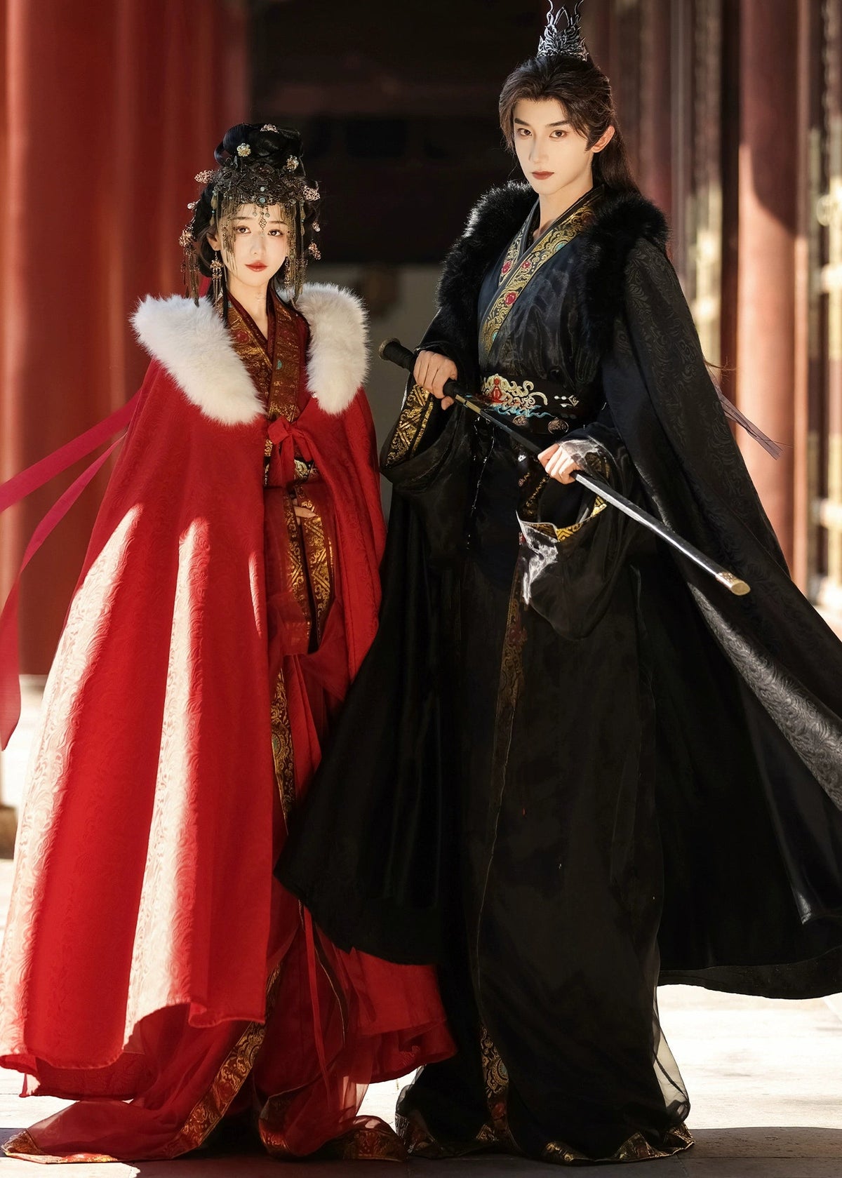 Scarlet Shadow | 3-Piece 2026 New Year Unisex Couple Set (烈影)