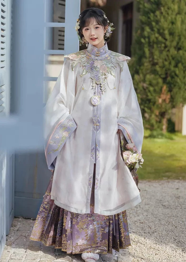 Wisteria Mist | 3-Pieces Hanfu Dress (紫雾青藤)