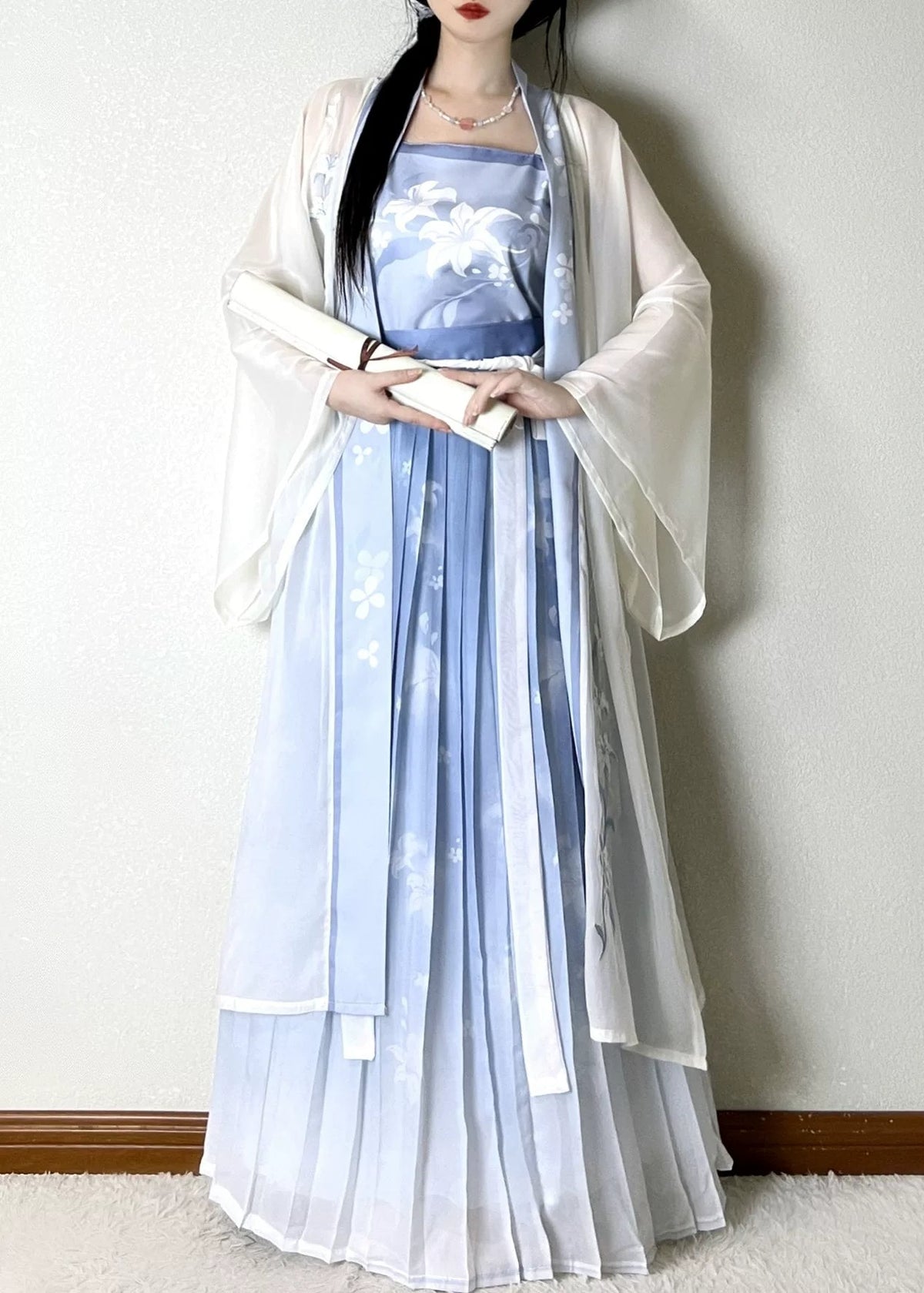 Blue Lily | 3-Piece Plus Hanfu (幽蓝百合)