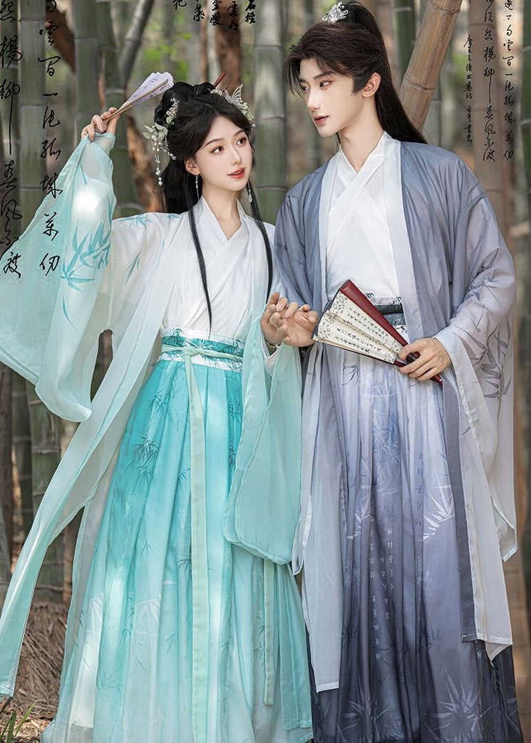 Mystic Bamboo | 3-Piece Unisex Couple Plus Hanfu (玄玉)