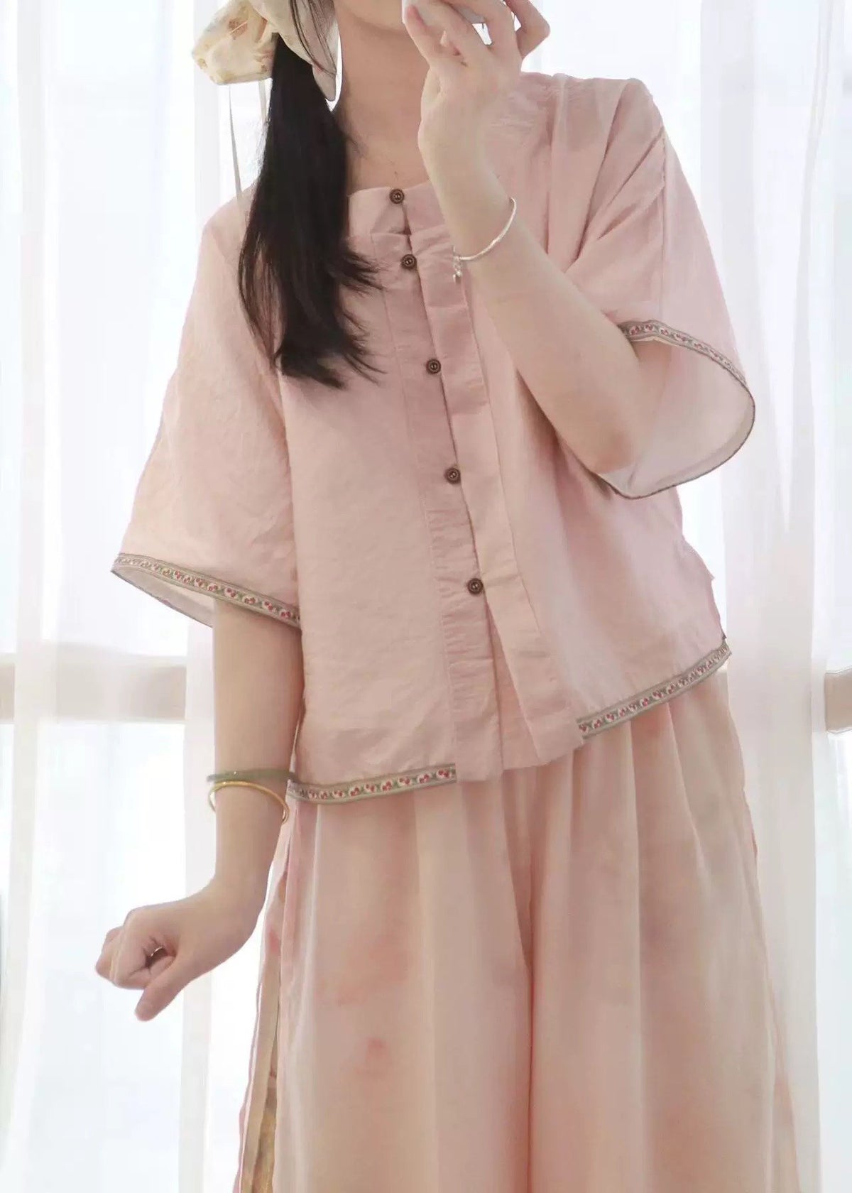 Peach Creek | 2-Piece Plus Pants Set (桃溪)