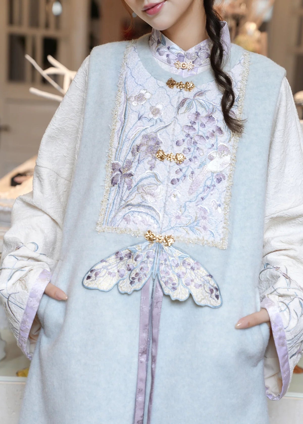 Snowbound Melody | 3-Piece 2027 New Year Hanfu (画弦雪)