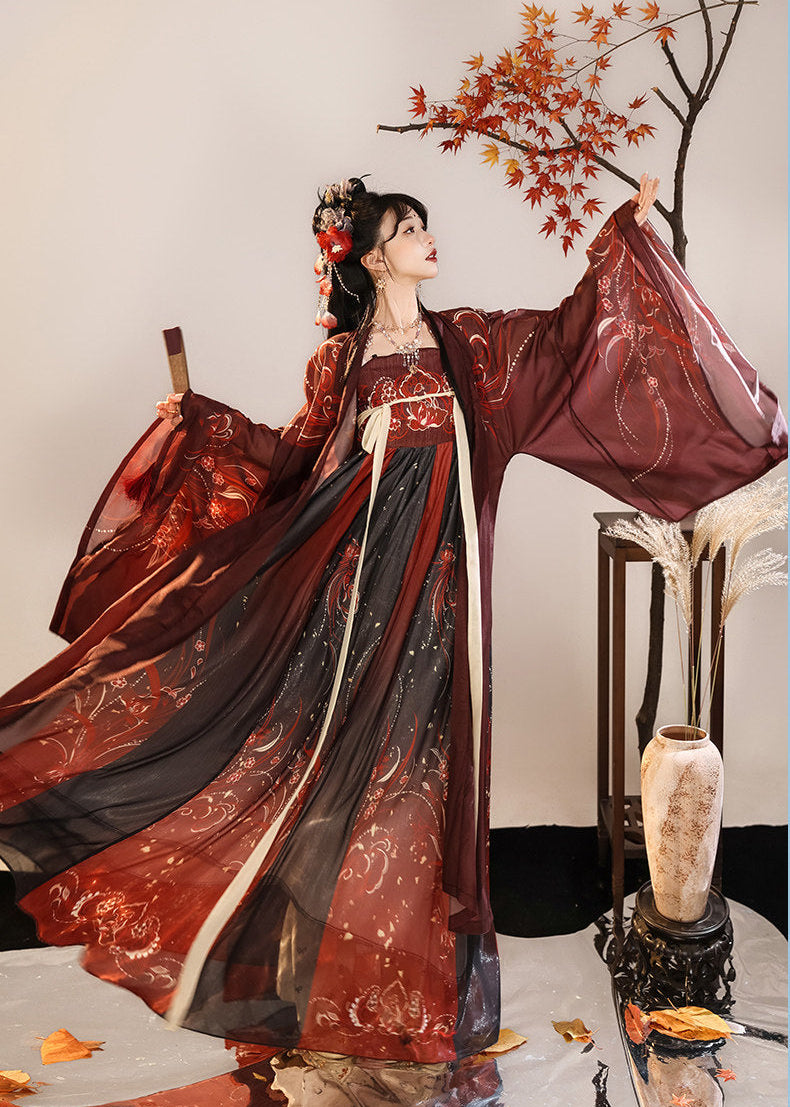 Emerald Nightflame | 2-Piece Unisex Plus Hanfu (翠羽夜焰)