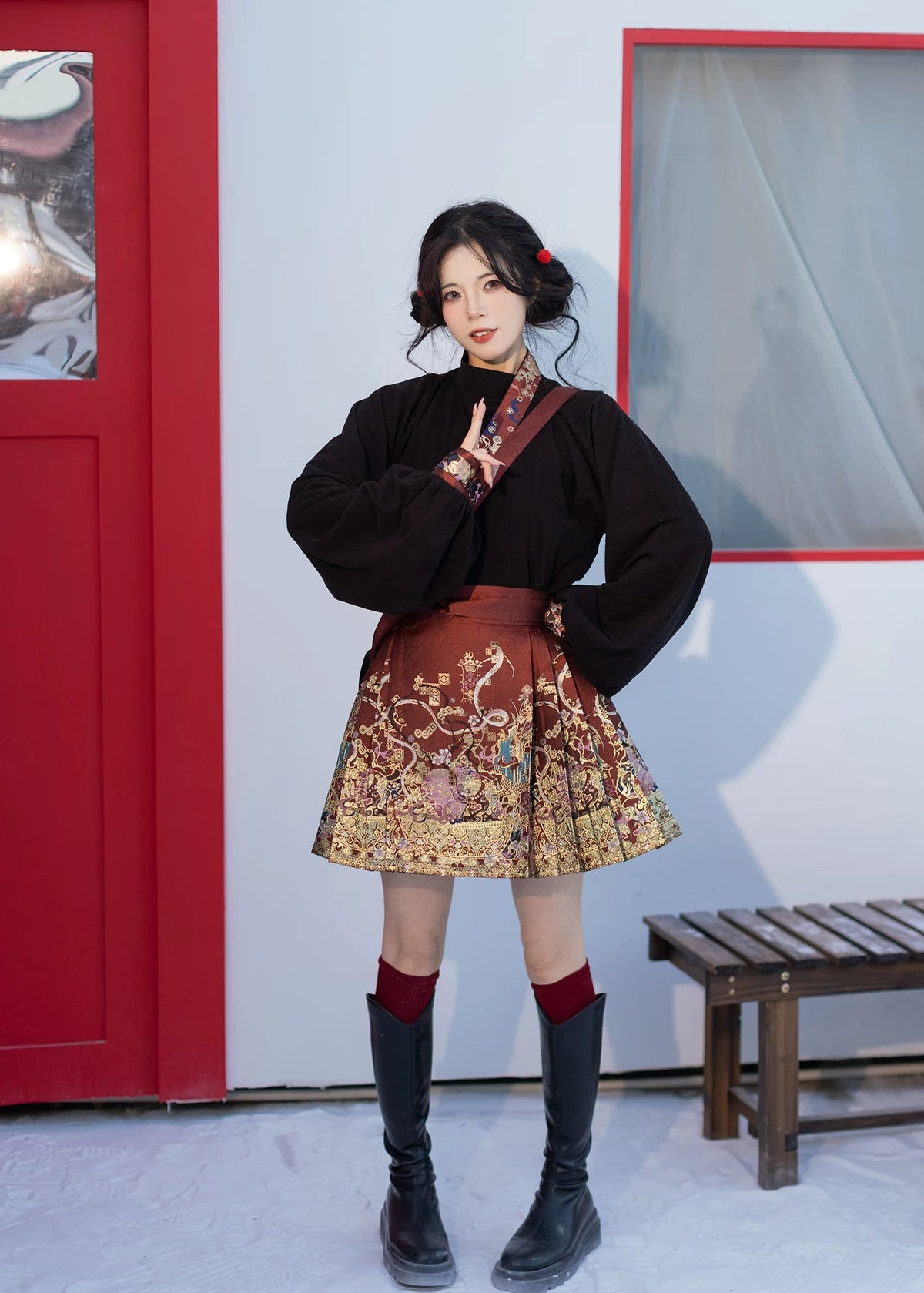 Fairy Deer | 6-Color Modern Short Ma Mian Skirt Collection (仙麓影)