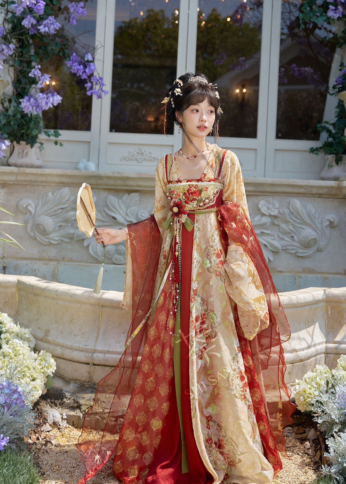 Firework Bloom | 3-Piece Embroidered Hanfu (火树银花)