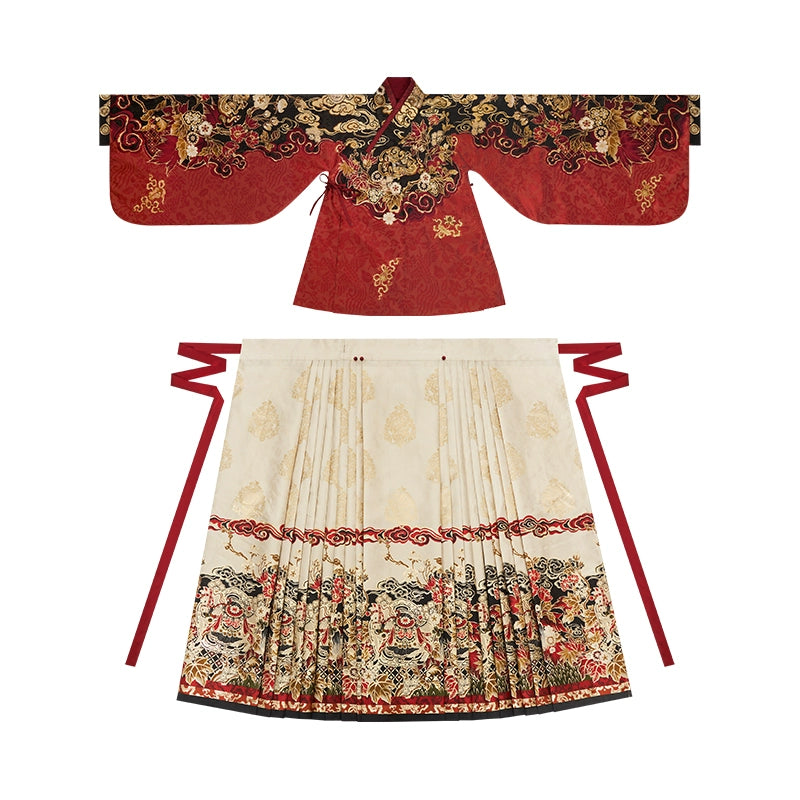 Serpiente espiritual | 4 piezas 2025 Año Nuevo Ming Hanfu (灵蛇守岁)