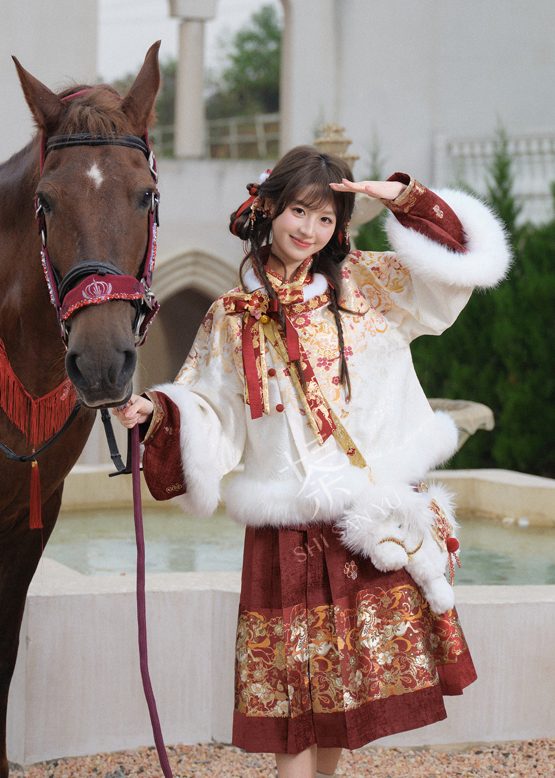 White Horse | 3-Piece 2026 New Year Hanfu (白马嘉岁)