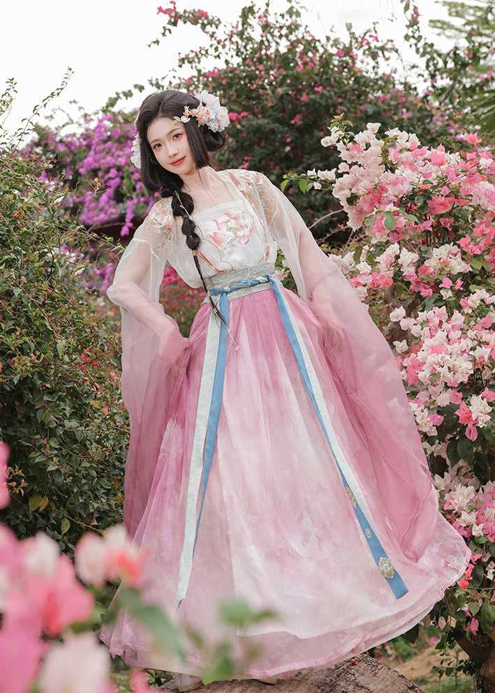 Lotus Fairy | 3-Piece Embroidered Hanfu (芙蕖)