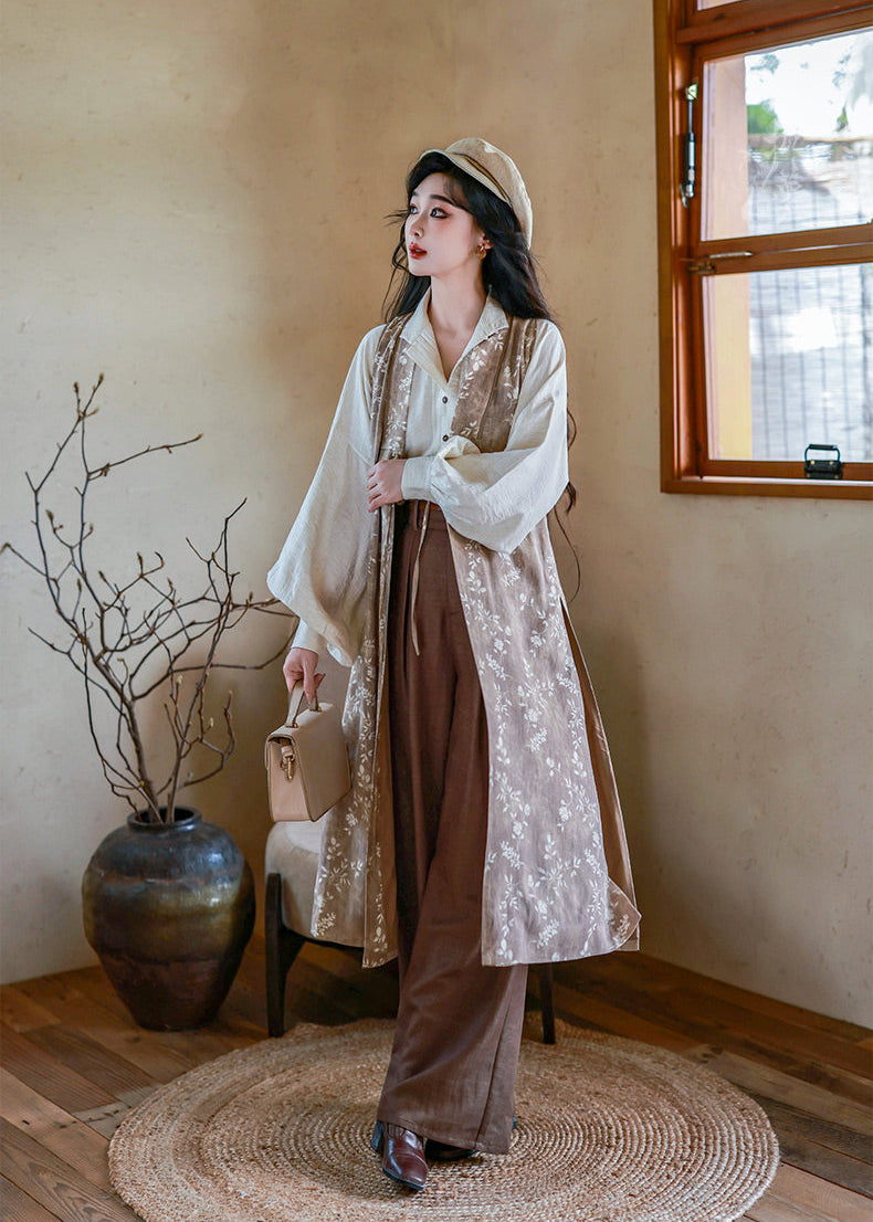 French Holiday | Modern 3-Piece Pants Set (南法假日)