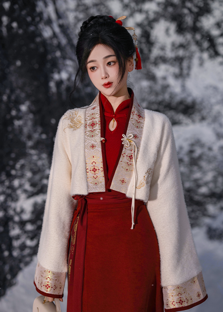 Yearly Bloom | Modern 3-Pieces Mamian Dress Set (年年)