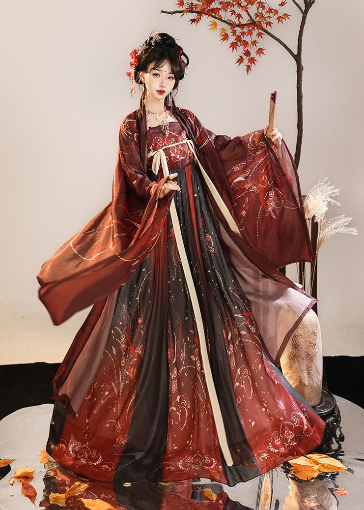 Emerald Nightflame | 2-Piece Unisex Plus Hanfu (翠羽夜焰)
