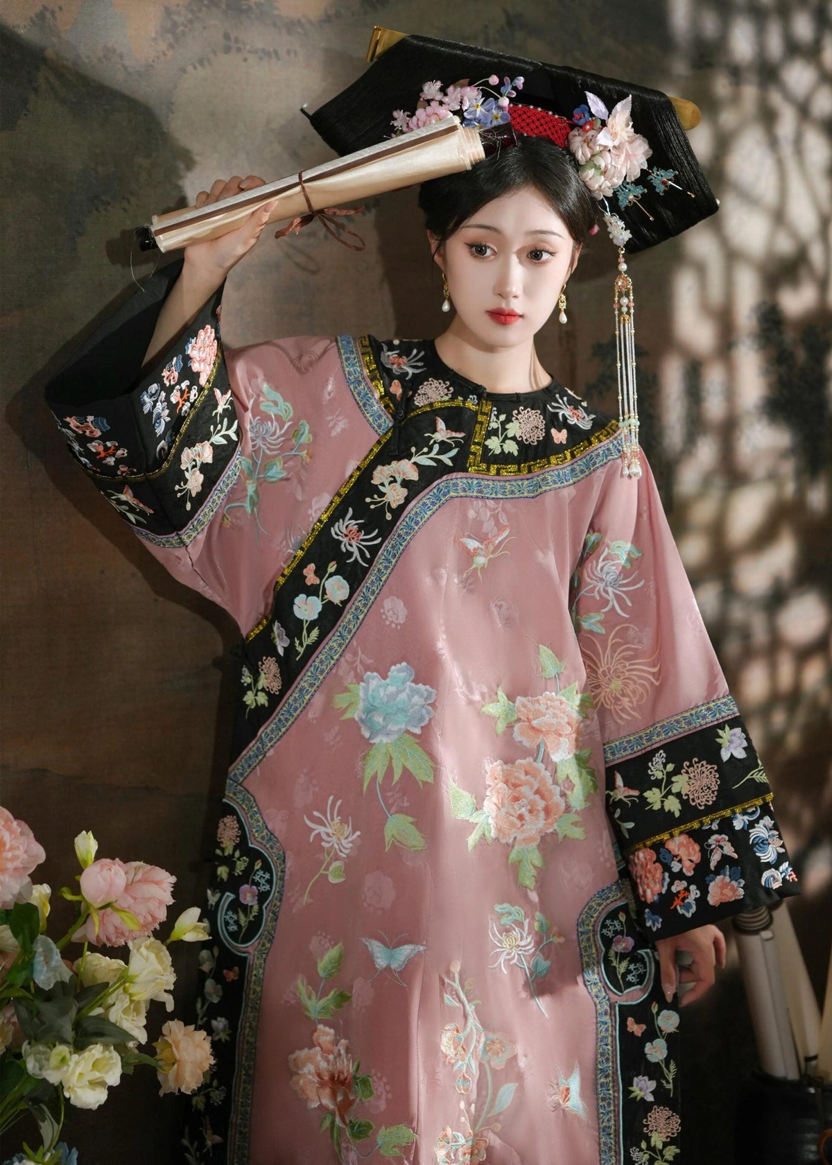 Sister Mei | Qing Manchu-style Embroidered Robe (眉姐姐)