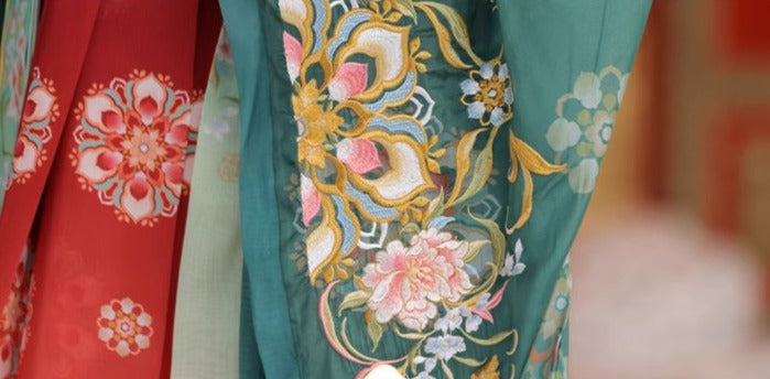 Tang Palace | 3-Pieces Embroidered Hanfu (唐宫花色)