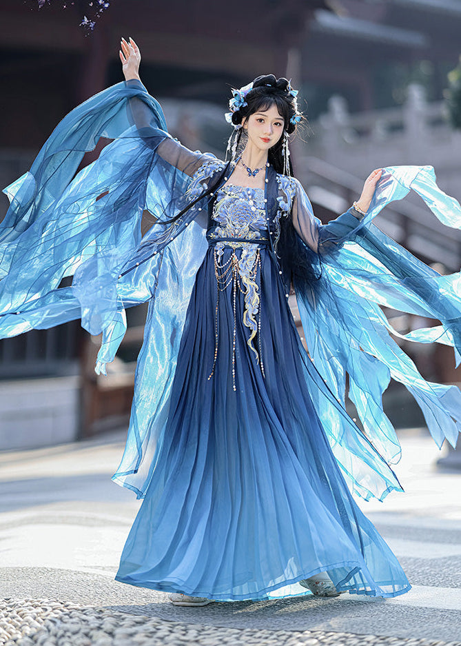 Dragon Queen  | 5-Piece Embroidered Hanfu (西海龙王)