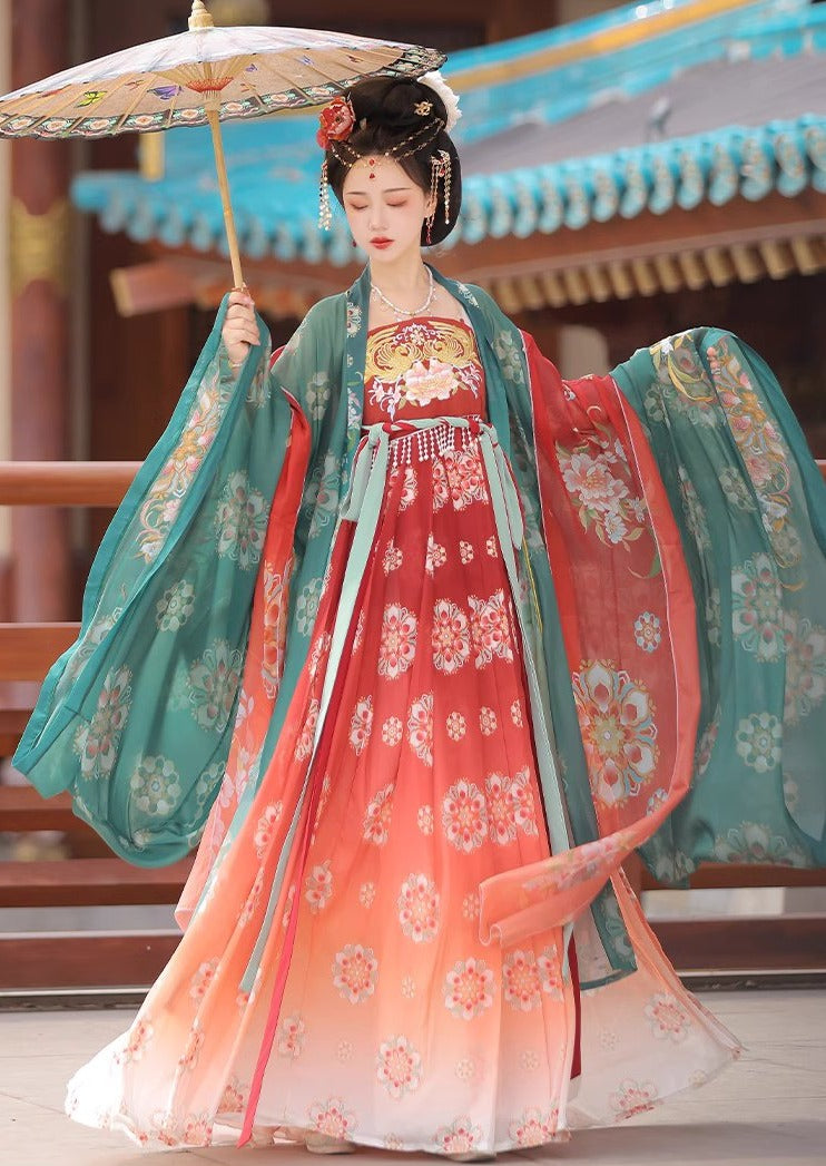 Tang Palace | 3-Pieces Embroidered Hanfu (唐宫花色)