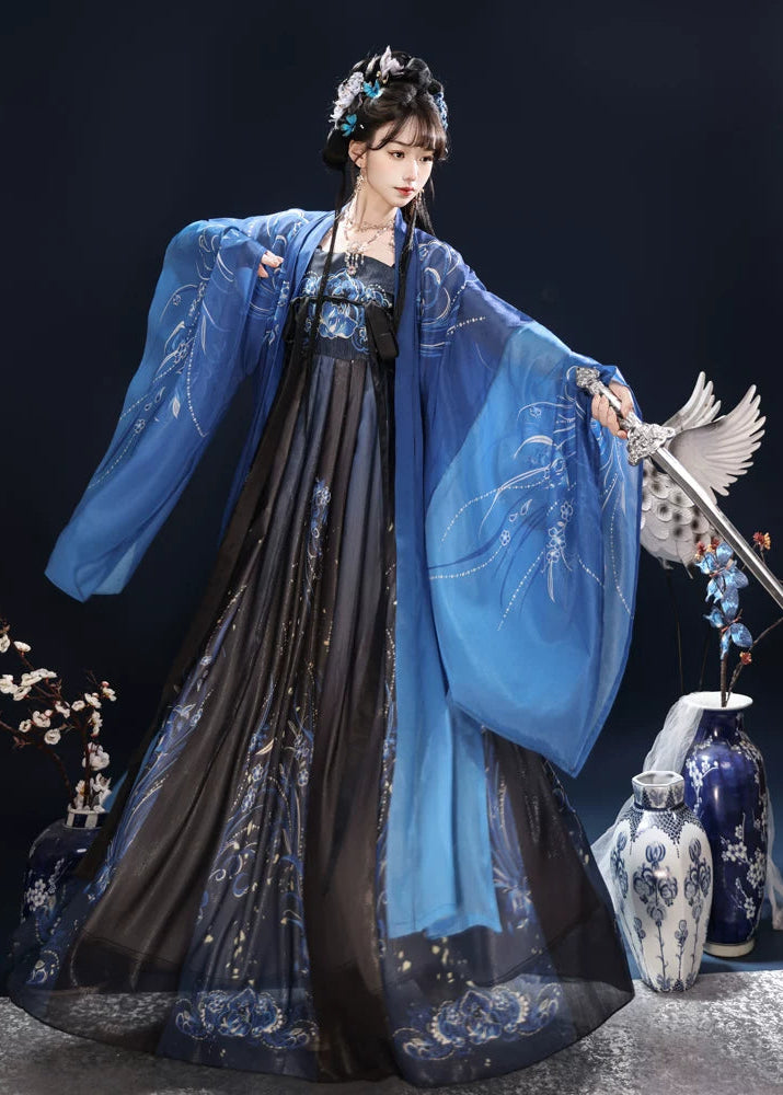 Emerald Nightflame | 2-Piece Unisex Plus Hanfu (翠羽夜焰)