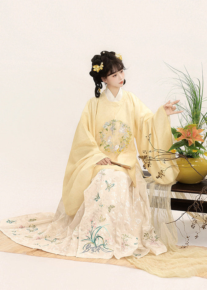 Moonlight Flower | 3-Piece Printed Hanfu (月下花眠)
