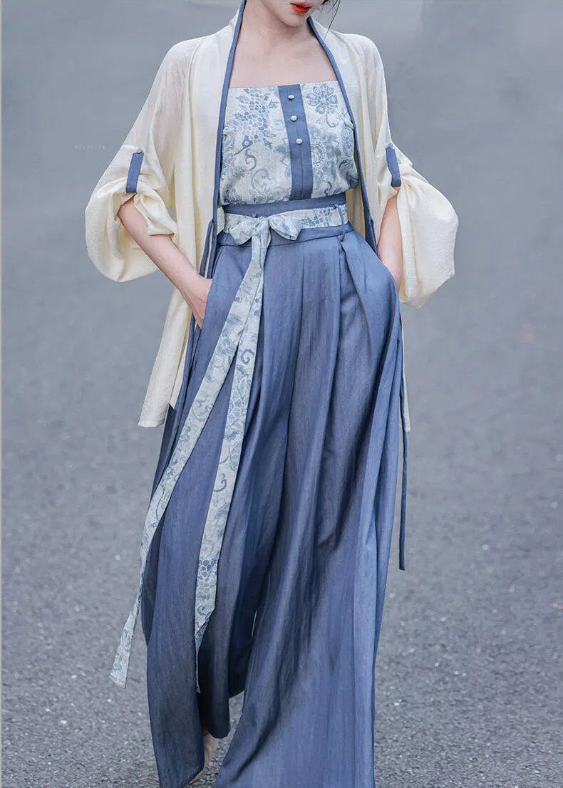 Azure | 3-piece Modern Shorts Set (空青)