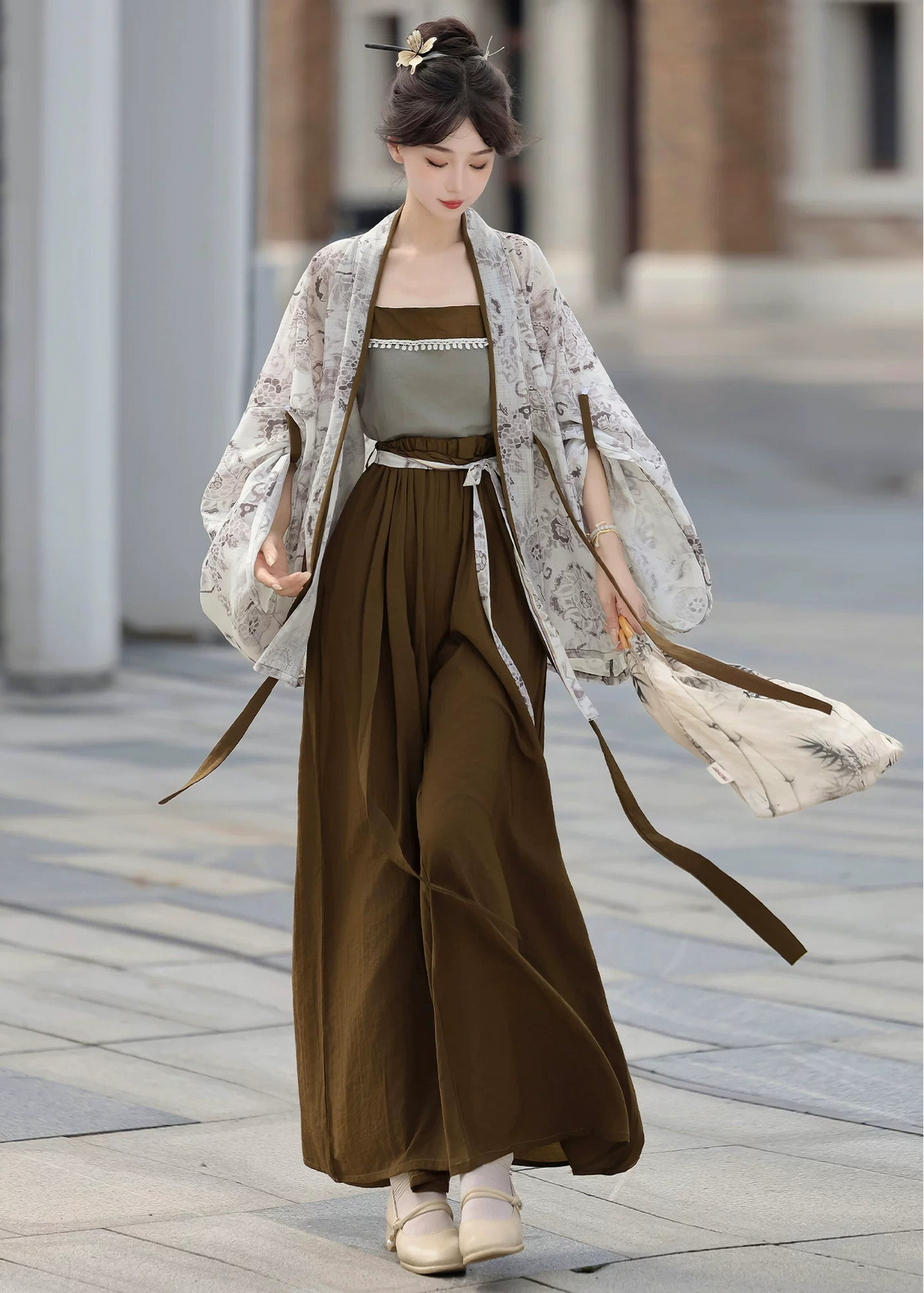 Mediados de verano | Hanfu de 3 piezas más (半夏)