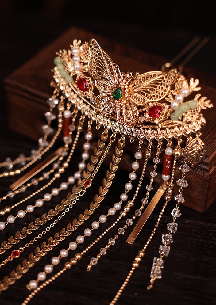 Green Butterfly | Back of Head Hairpin (青蝶)