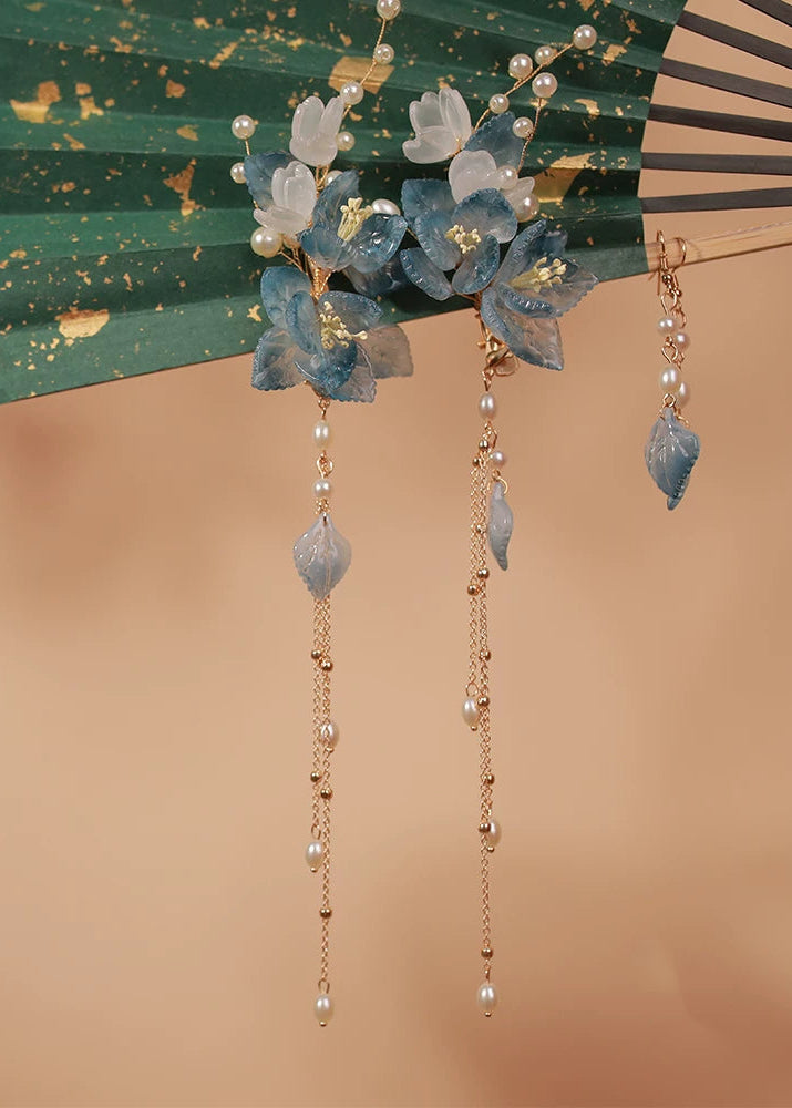 Serene Orchid | 2-Piece Flower Hairclips (花见羞)