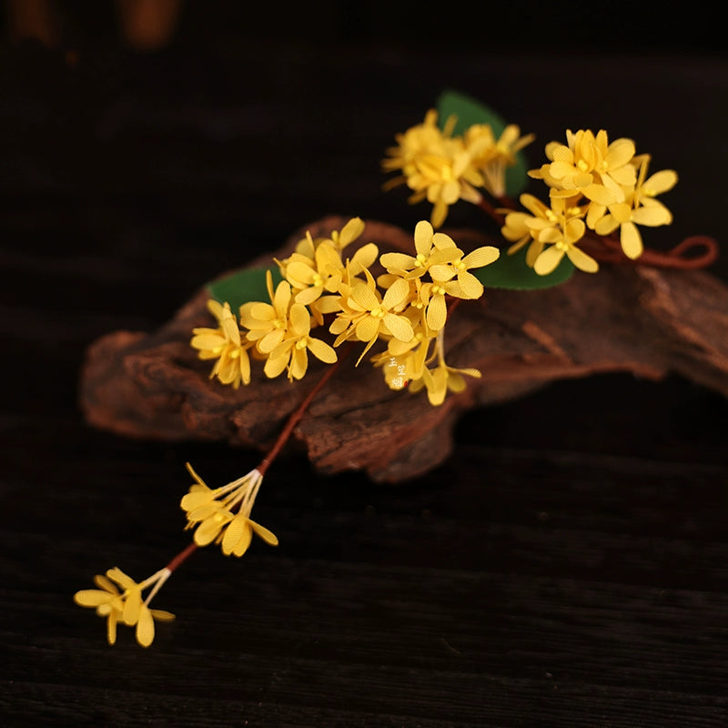 Sweet Osmanthus | 2-Piece Flower Hair Pieces (丛桂香)