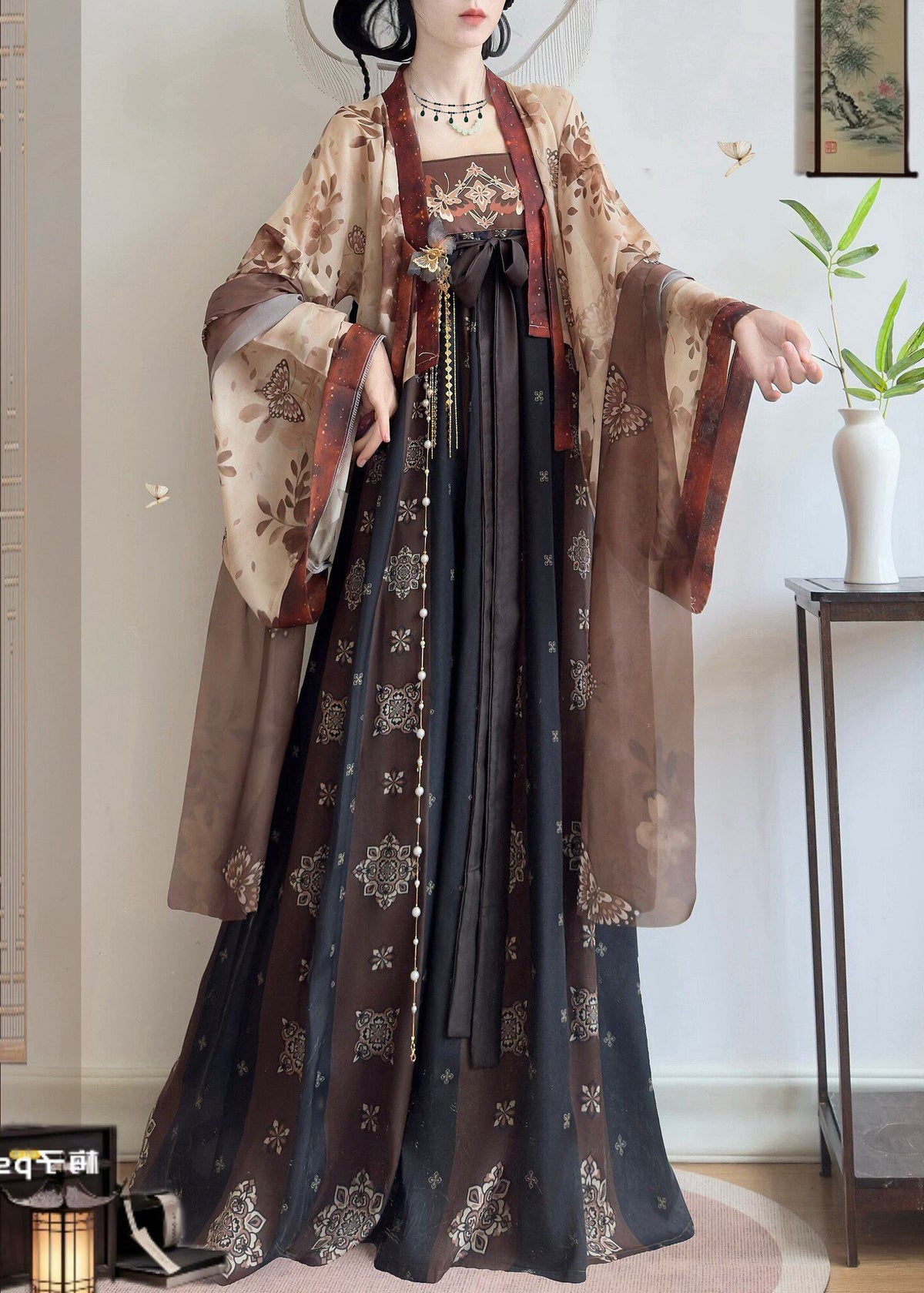 Mediados de verano | Hanfu de 3 piezas más (半夏)