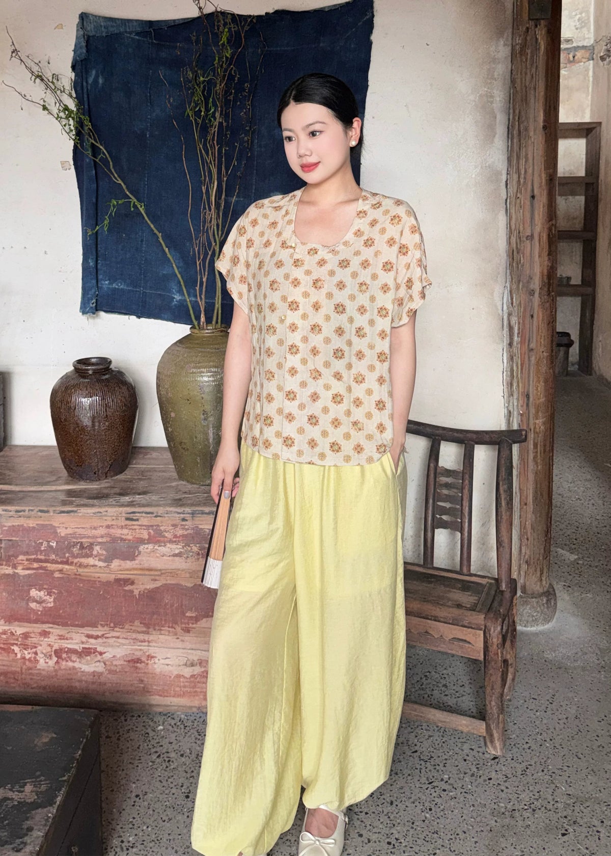 Camisa interior y pantalones Hanfu masculino/unisex para todas las estaciones (汉服中衣)