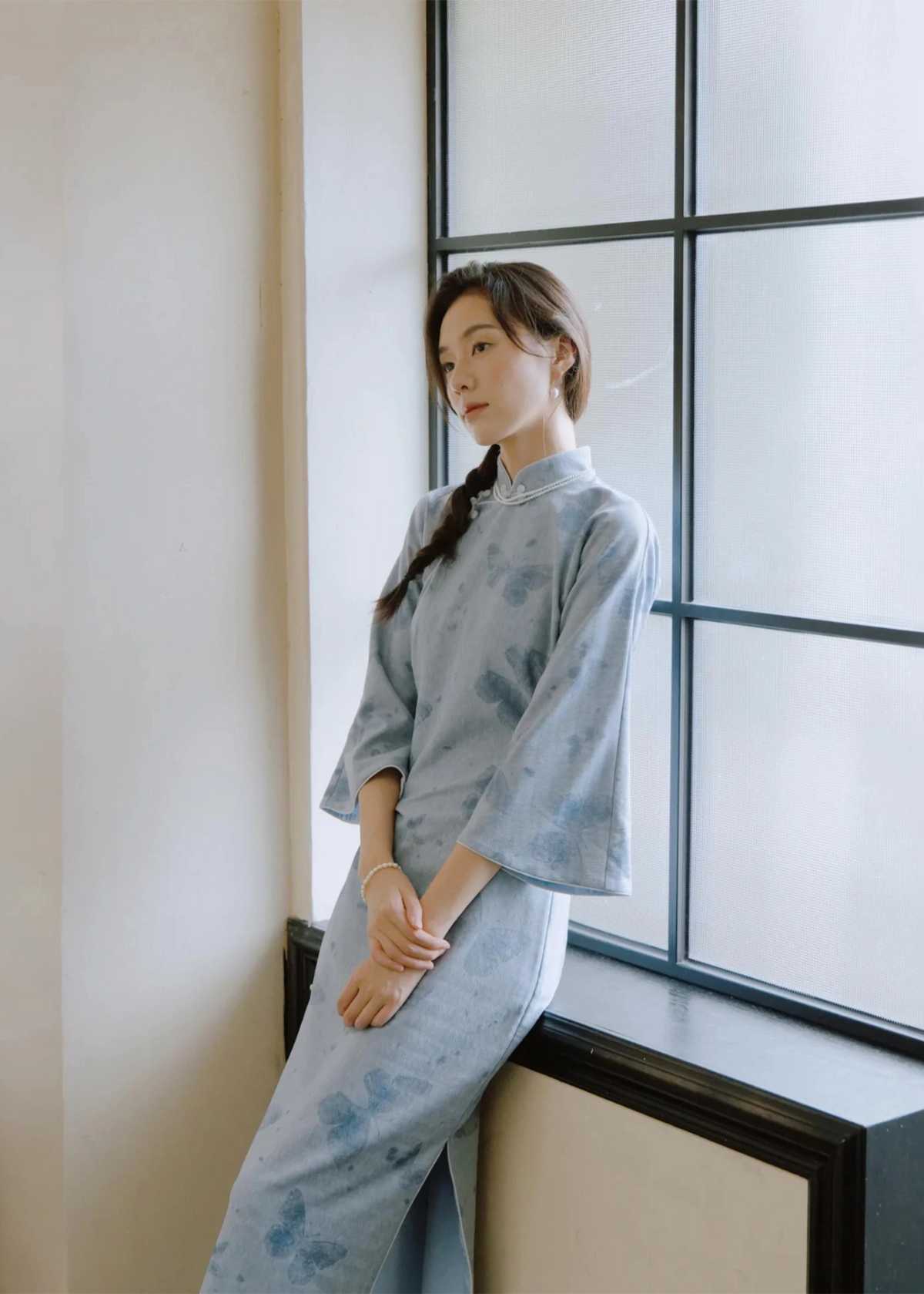 Blue Butterfly | 1930s Hong Kong Style Qipao (蓝蝶梦)