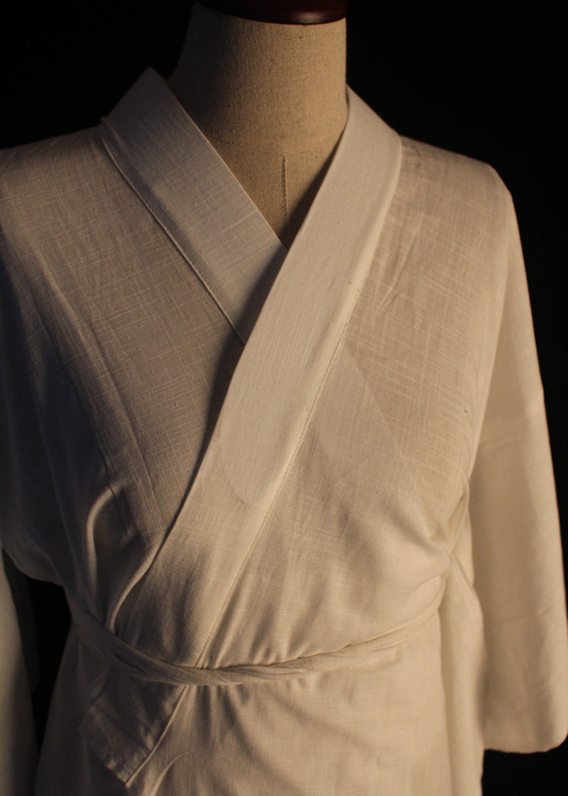 Pure White | Linen Juban Undergarment for Kimono (素白)