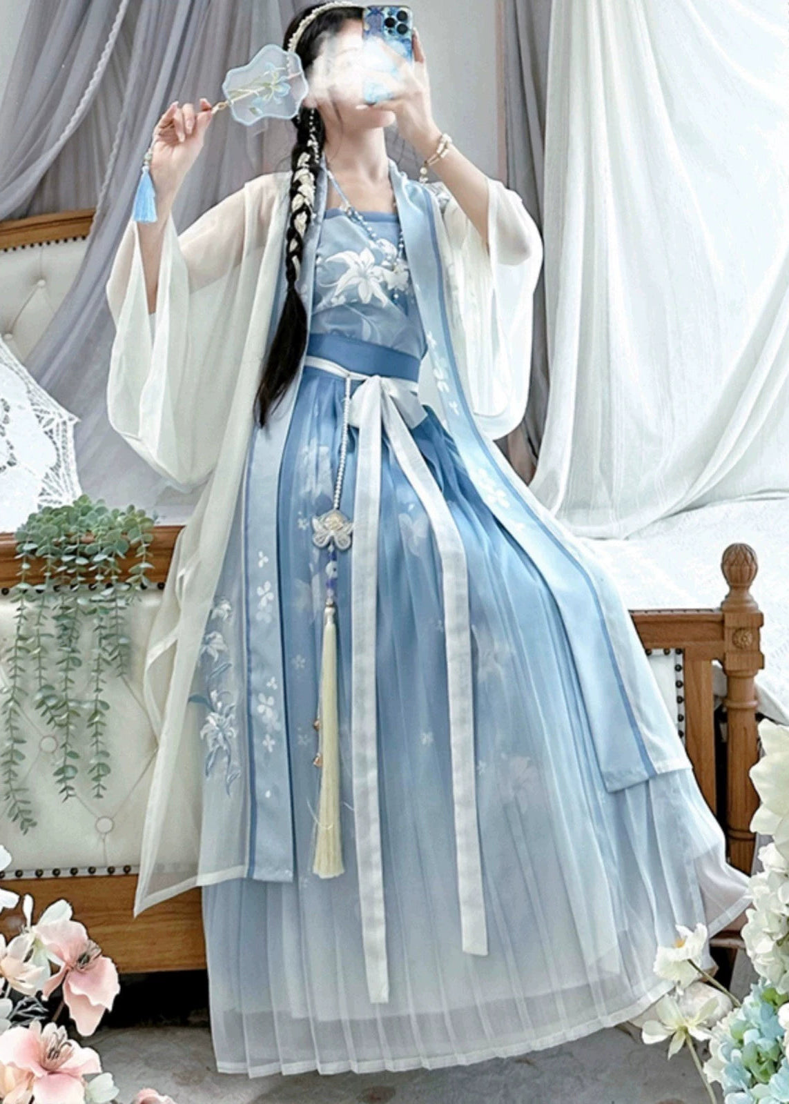 Blue Lily | 3-Piece Plus Hanfu (幽蓝百合)