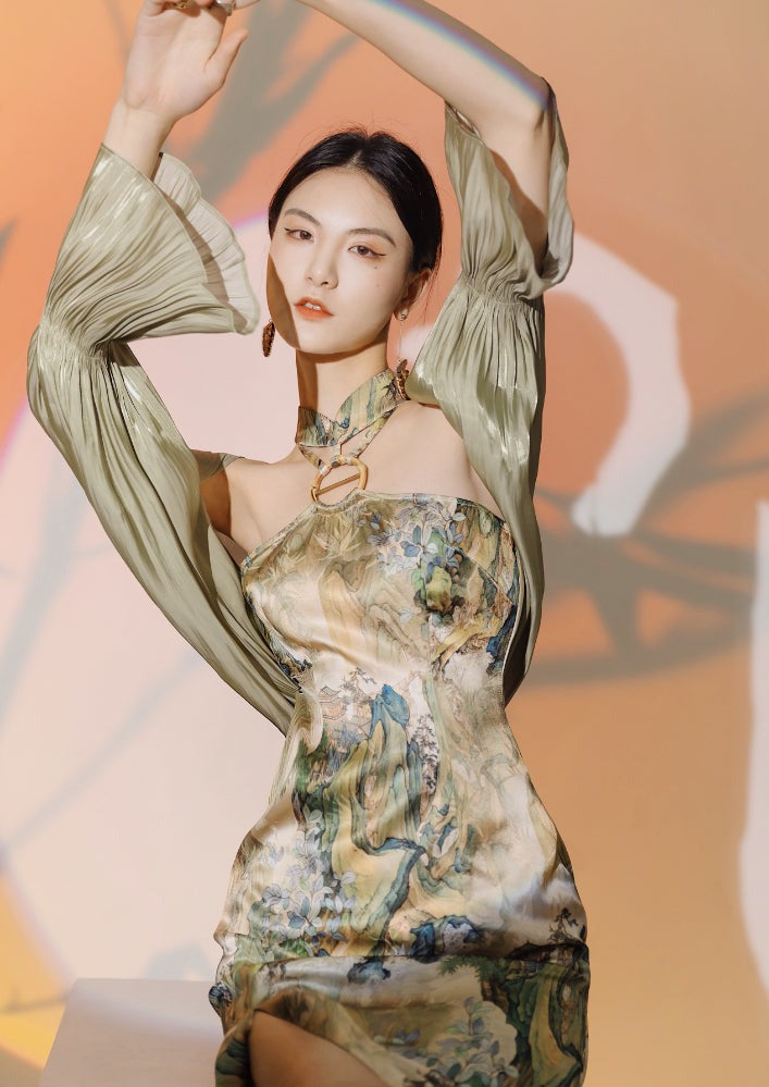 Irises | 6 Colors Qipao Coverup (南山南)