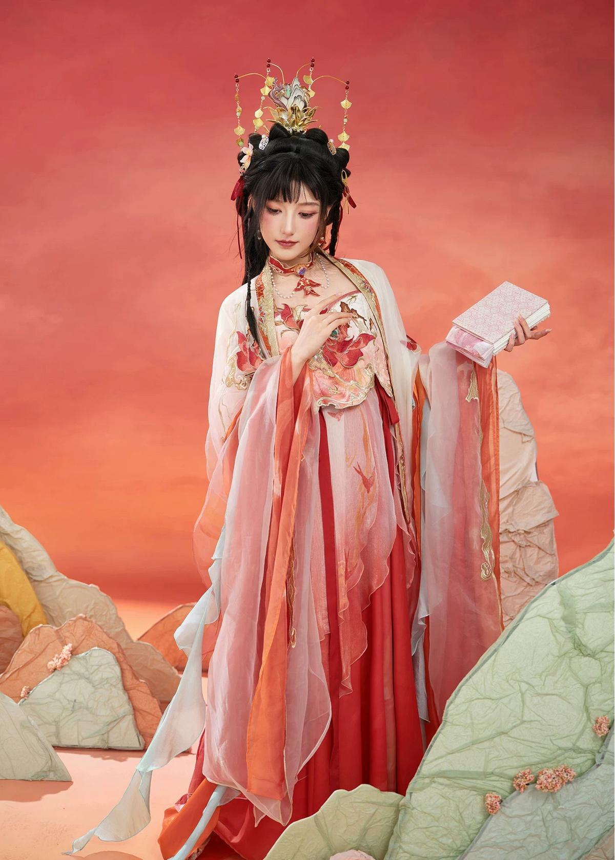 Xi Shi | 4-Piece Honor of Kings Embroidered Hanfu (续相思 - 王者荣耀)