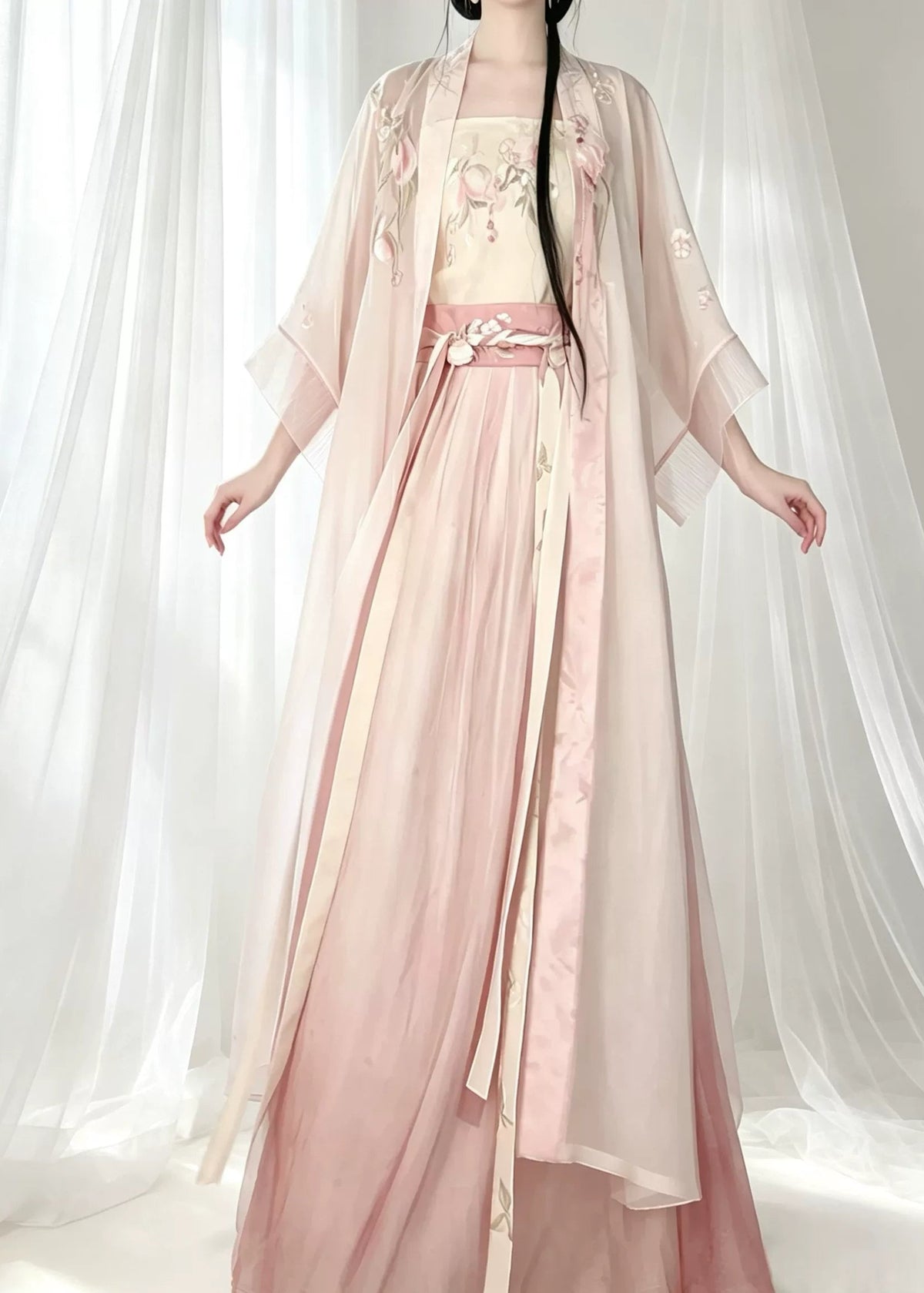 Honey Peach | 3-Piece Plus Hanfu (蜜桃)