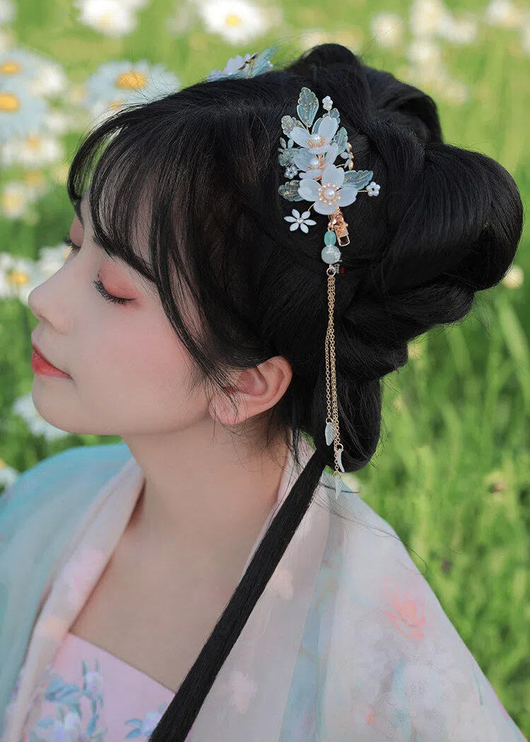 Pear Blossoms | 2-Piece Pear Flower Hairclips (晨留香)