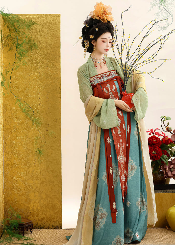 Blissful Tang | 3-Pieces Hanfu (极乐盛唐)