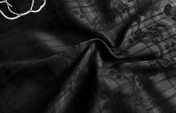 Black Rose | Jacquard Qipao Dress (黑玫瑰与白玫瑰)