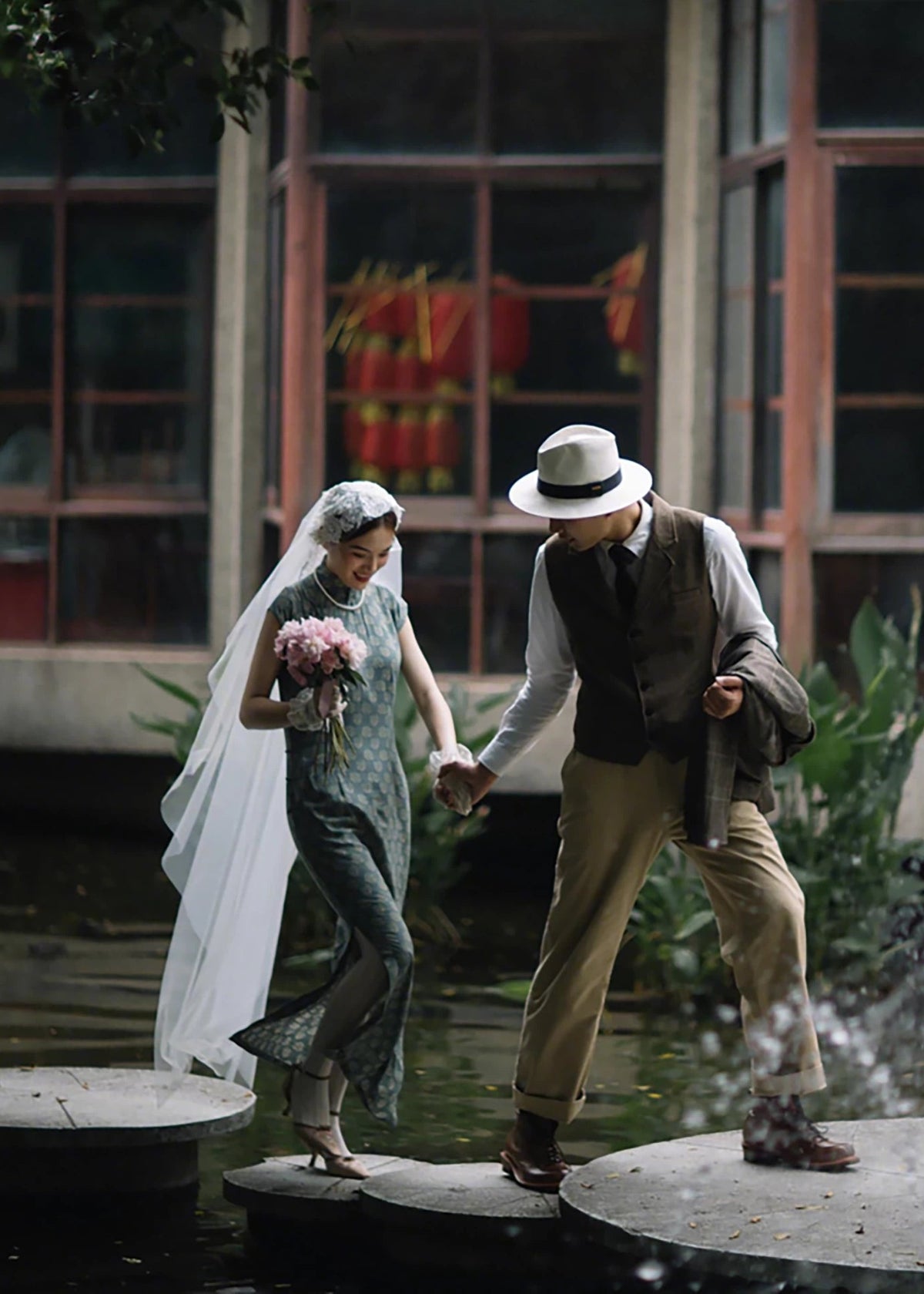 Azure Inkstone | 1930s Hong Kong Style Qipao (青砚)