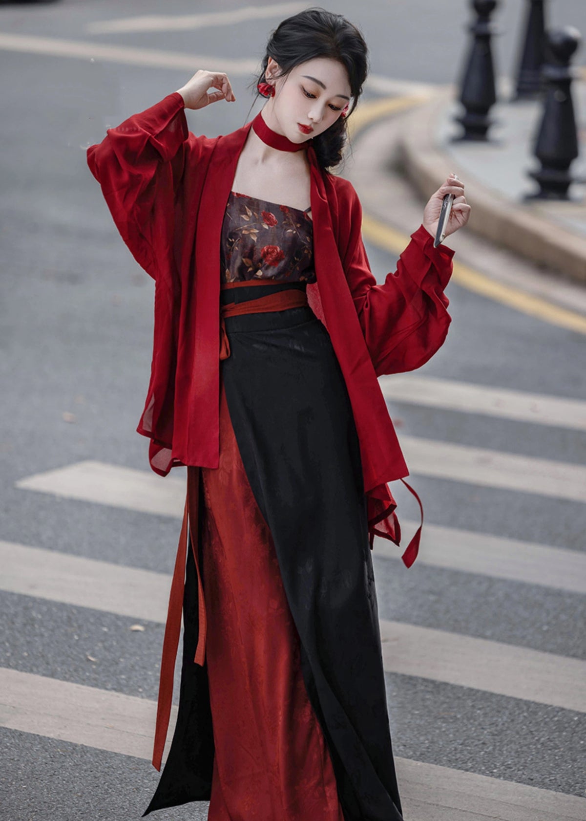 Twilight Rose | 3-Piece Hanfu (玫瑰夜语)