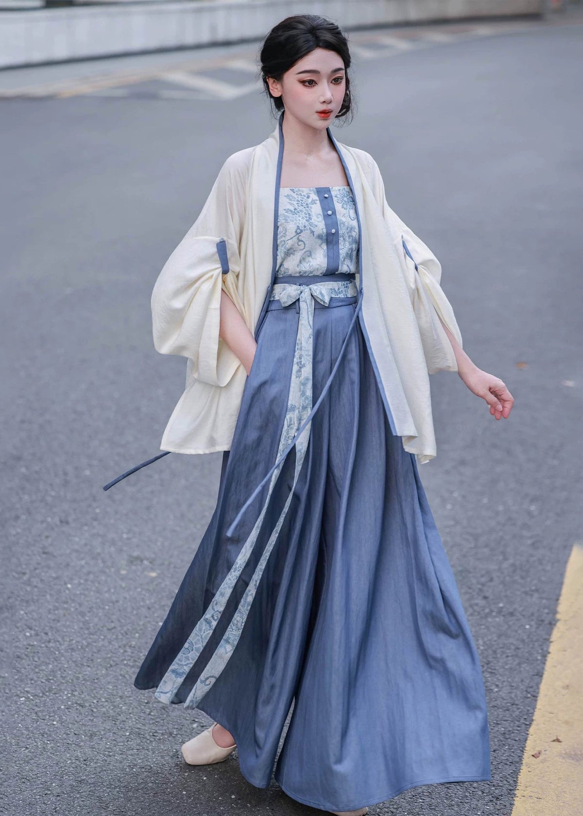 Azure | 3-piece Modern Shorts Set (空青)