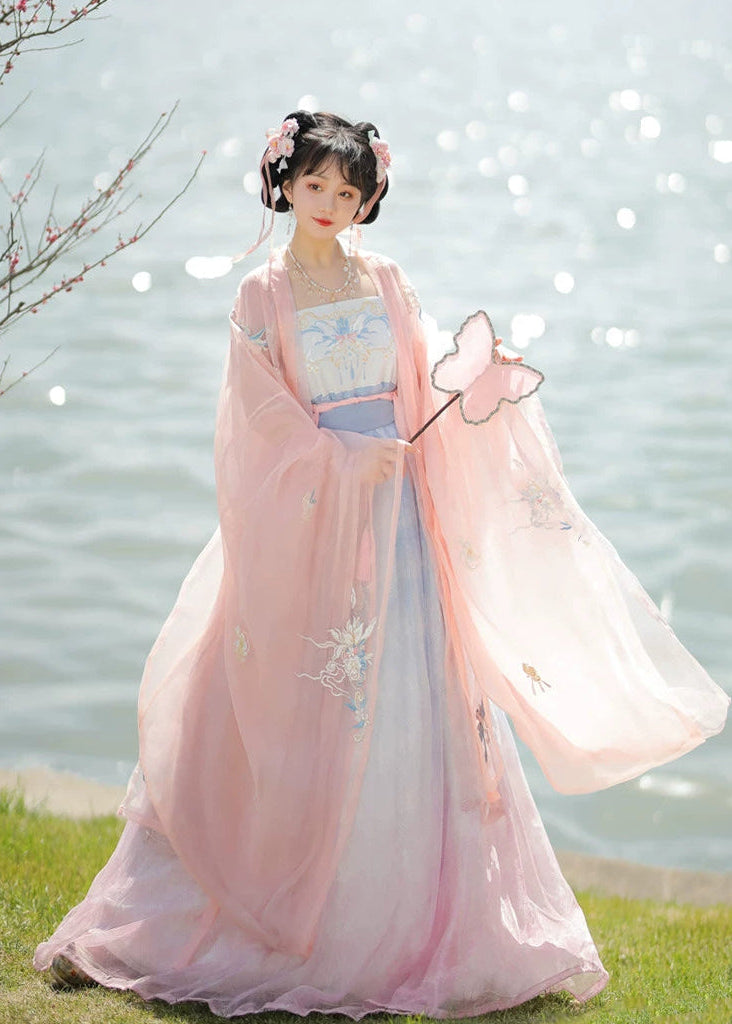 Pink Aqua | 4-Piece Hanfu Dress (水挼粉)