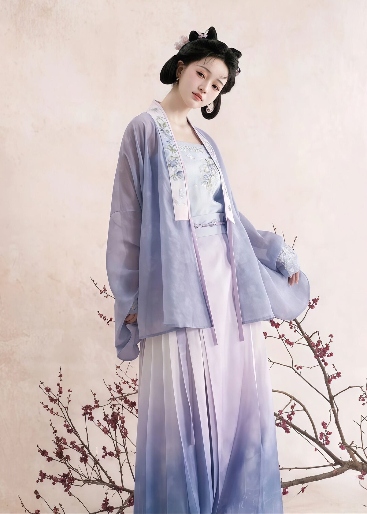 Blueberry | 3-Piece Plus Hanfu (蓝莓)