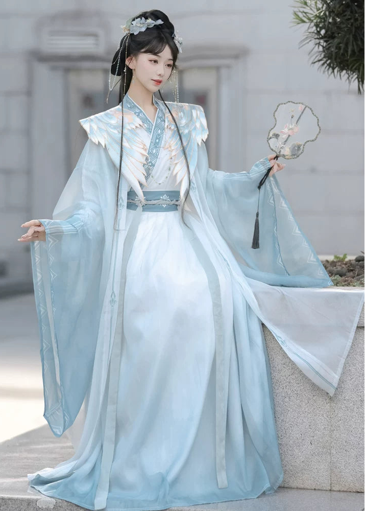 Azure Sky | 4-Piece Unisex Couple Plus Hanfu (碧落)
