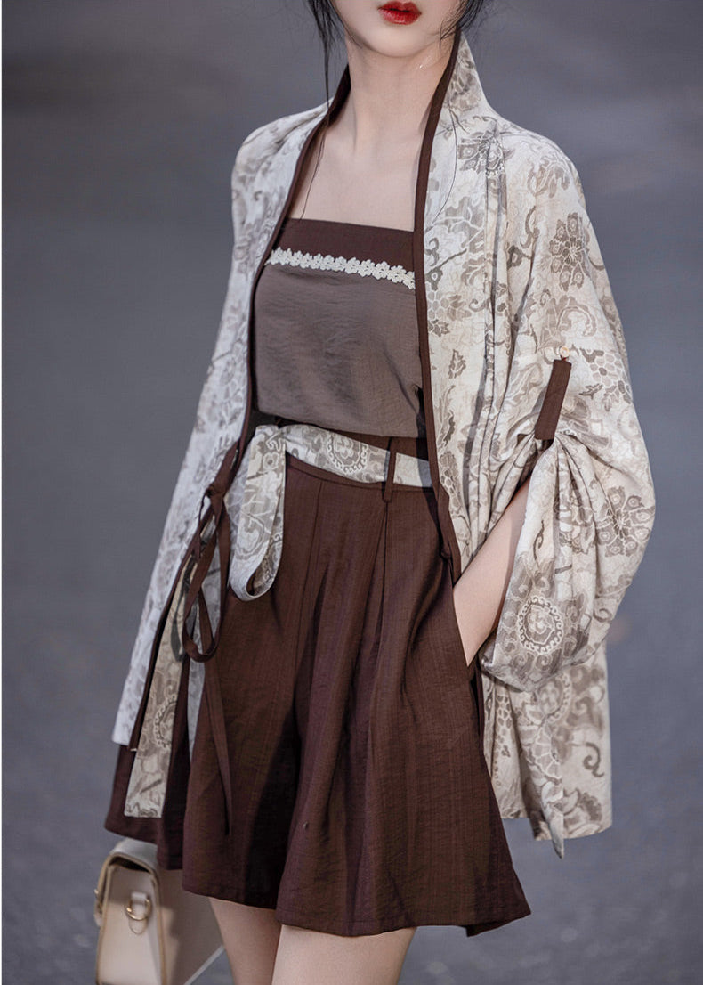 Fall Inkstone | Modern 4-Piece Pants Set (砚秋)