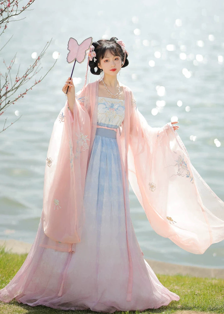 Pink Aqua | 4-Piece Hanfu Dress (水挼粉)