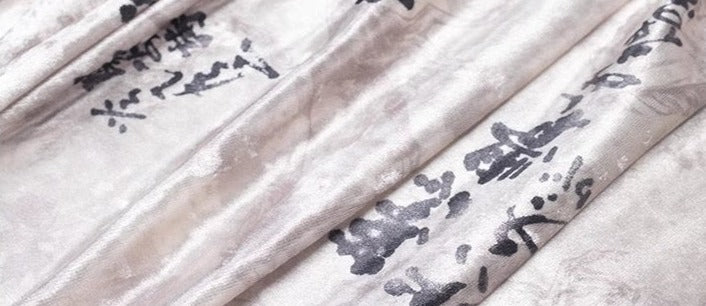 Ink | Modern 2-Pieces Velvet Set (墨染)